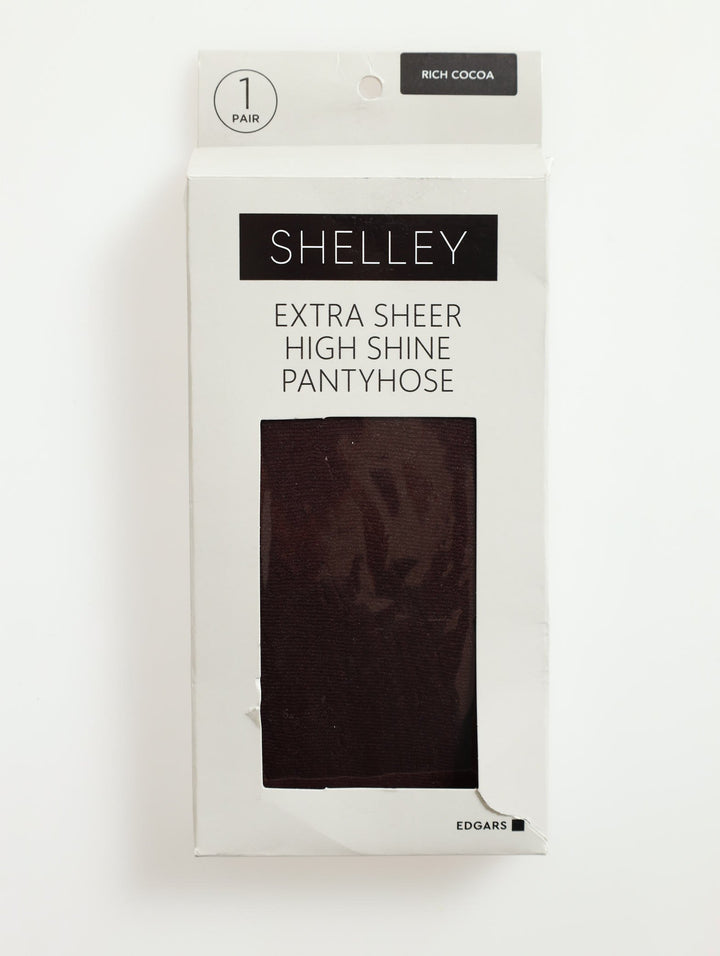 1 Pack Extra Sheer High Shine Hoisery - Rich Cocoa