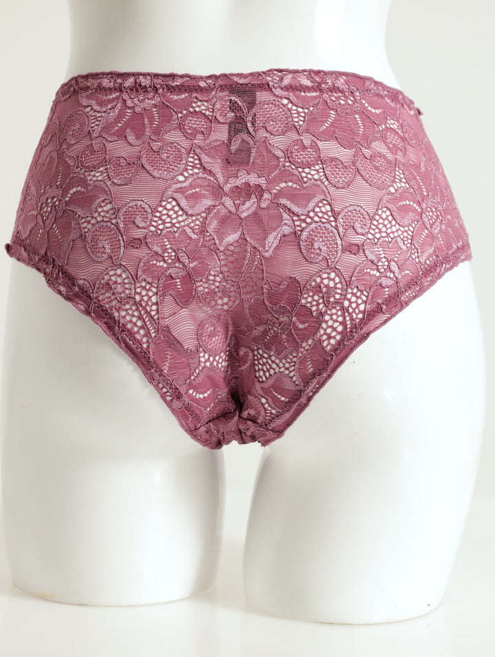 Lettuce Edge Lace Boyleg Panty - Berry