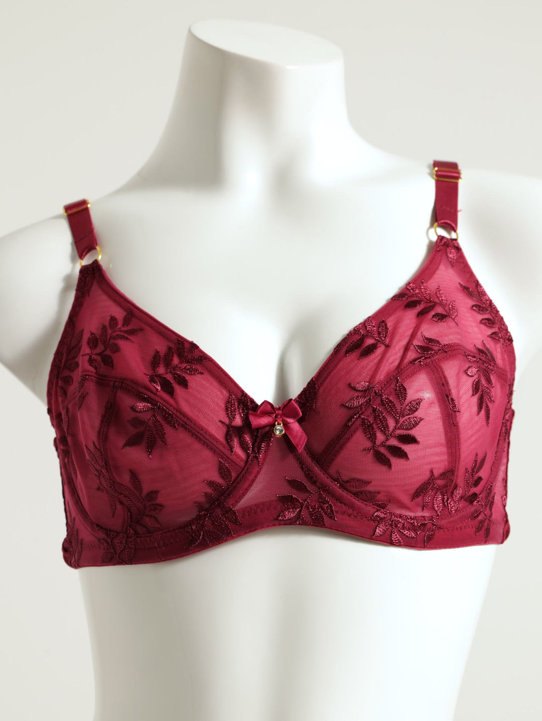 2 Pack Leaf Embossed Bra