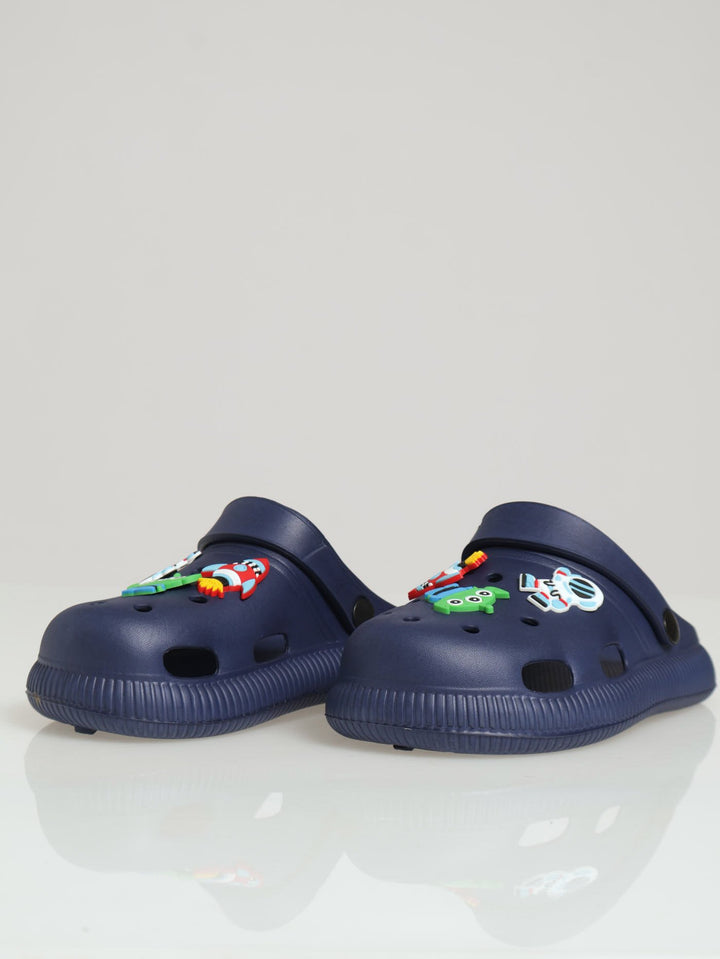 Boys Space Alien Clog - Navy