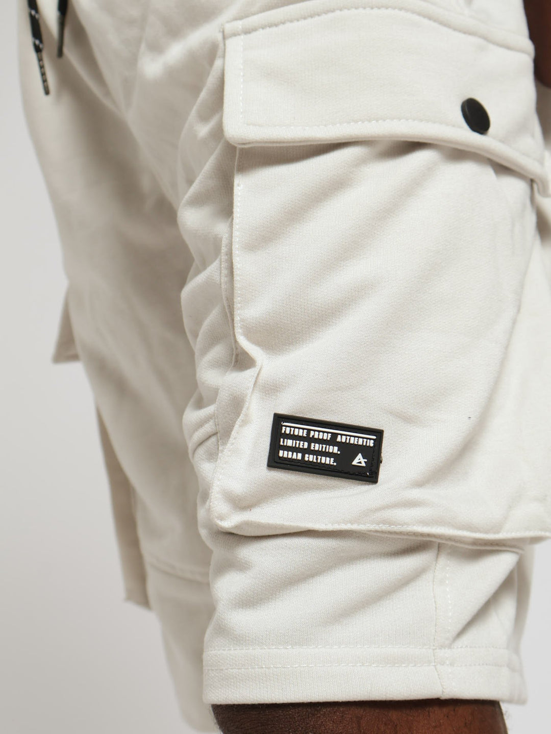 Cargo Fleece Shorts - Cream