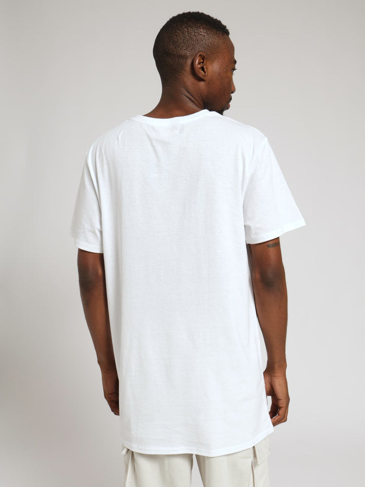 Basic Print Logo Tee - White