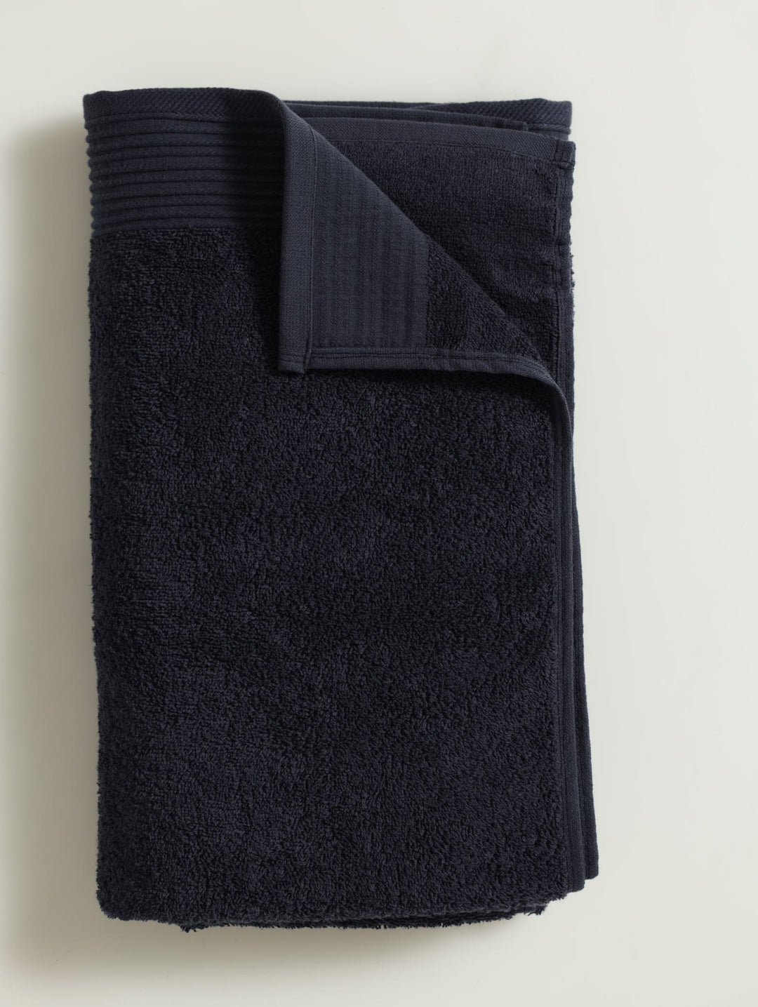 Ripple Border Signature Towels - Navy