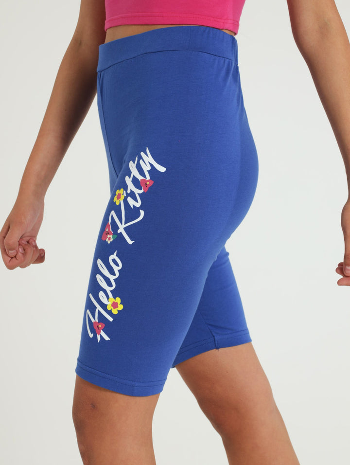 Girls Cycle Short - Blue