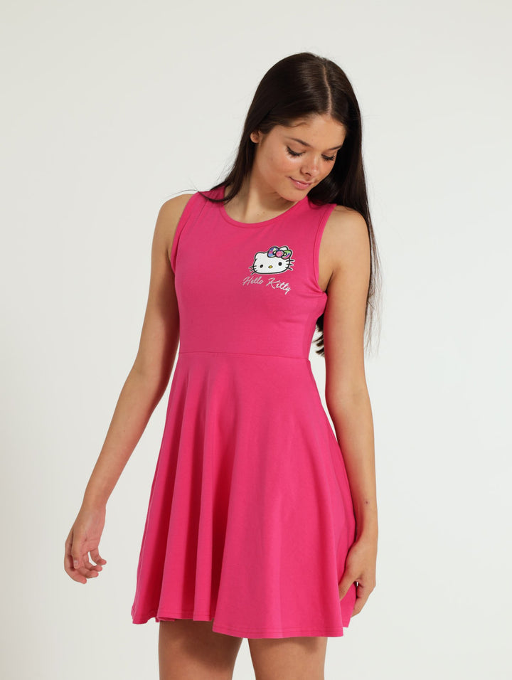 Girls Skater Dress - Cerise