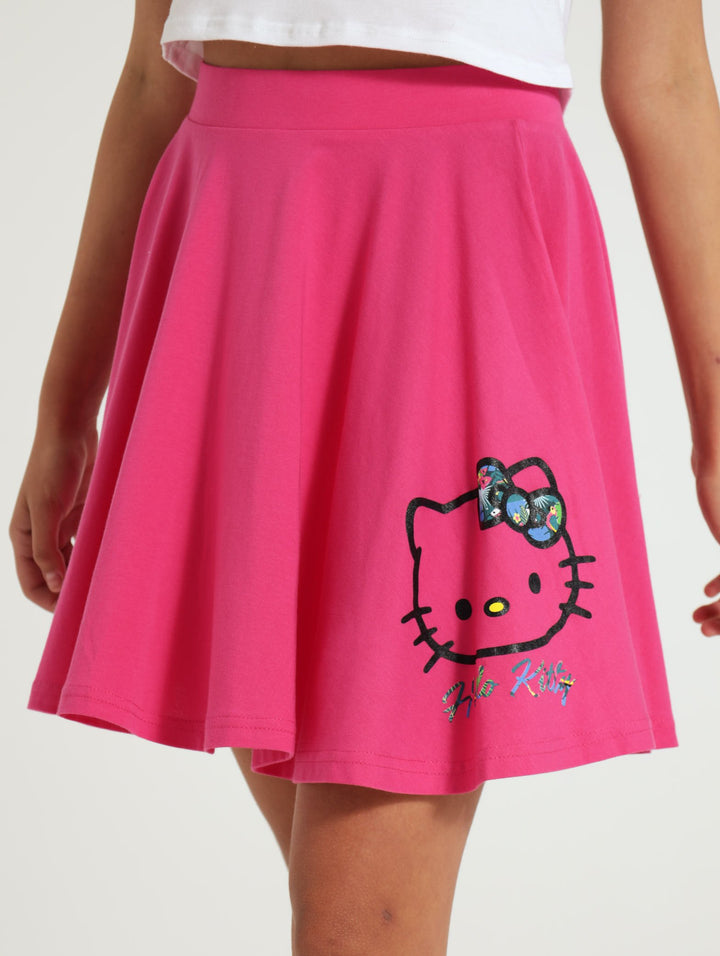 Girls Skater Skirt - Cerise