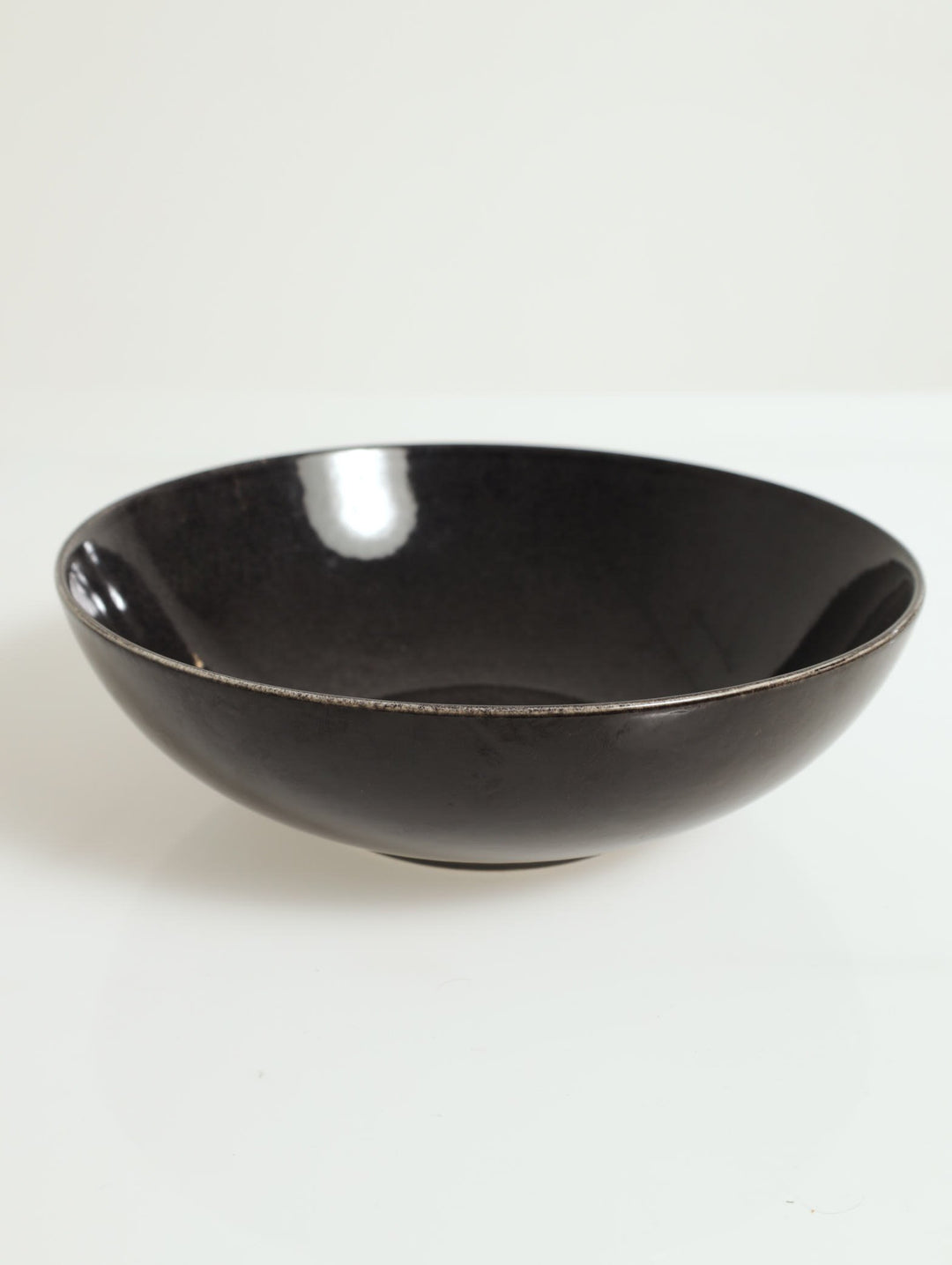 Reactive Glaze Serving Bowl - Black