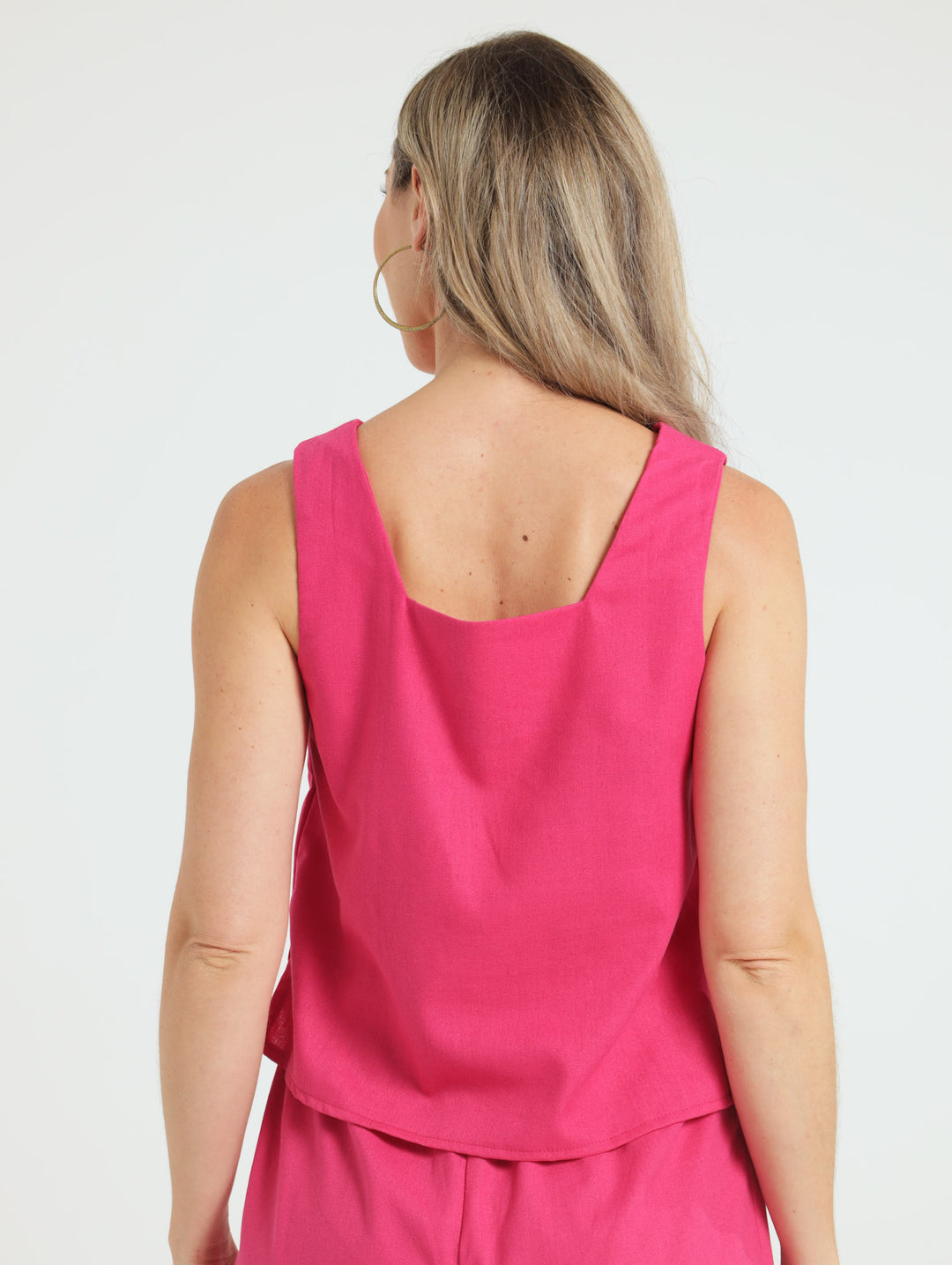 Shell Tank Top - Magenta