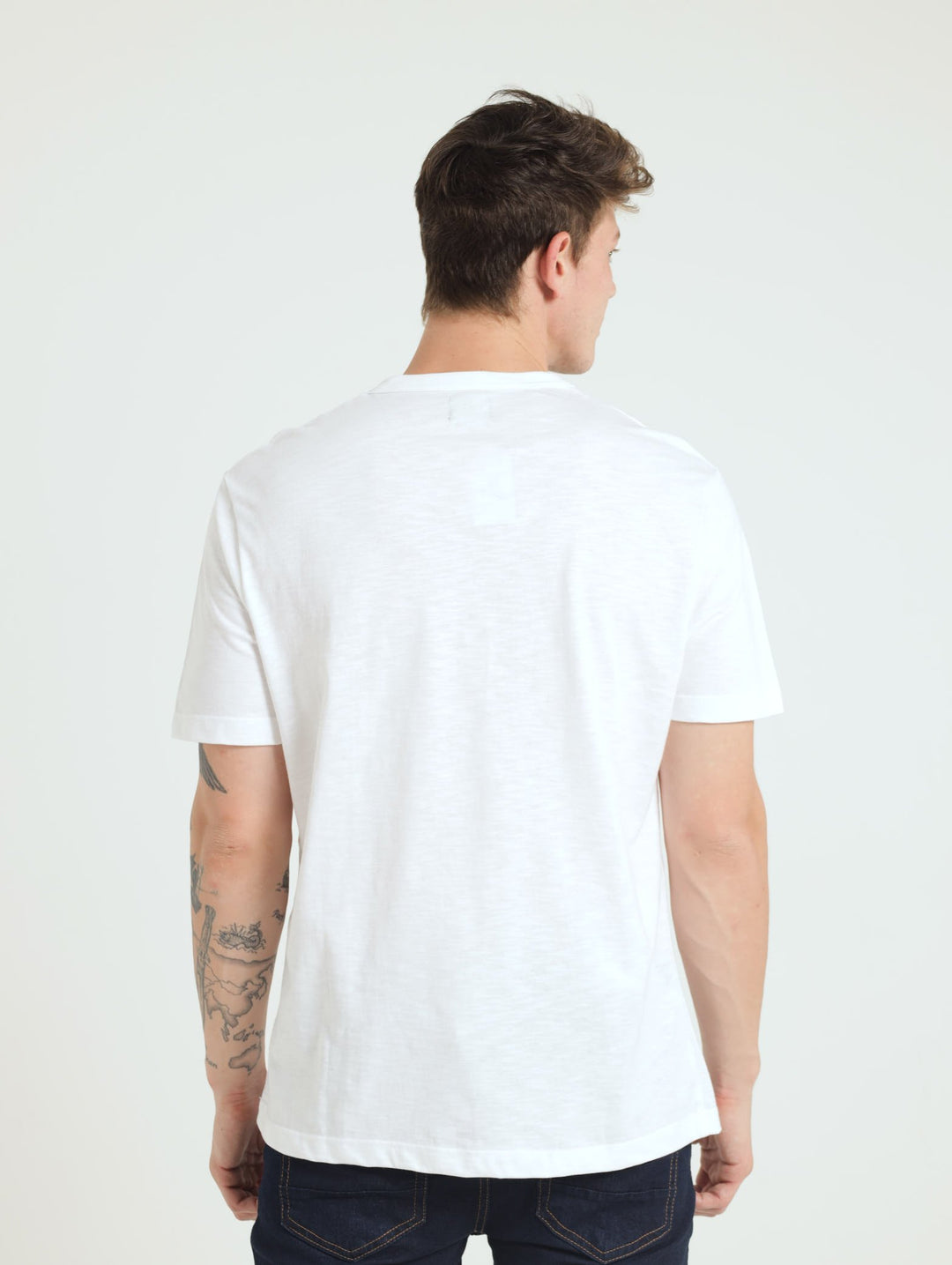 Cording Crew Tee - Bone