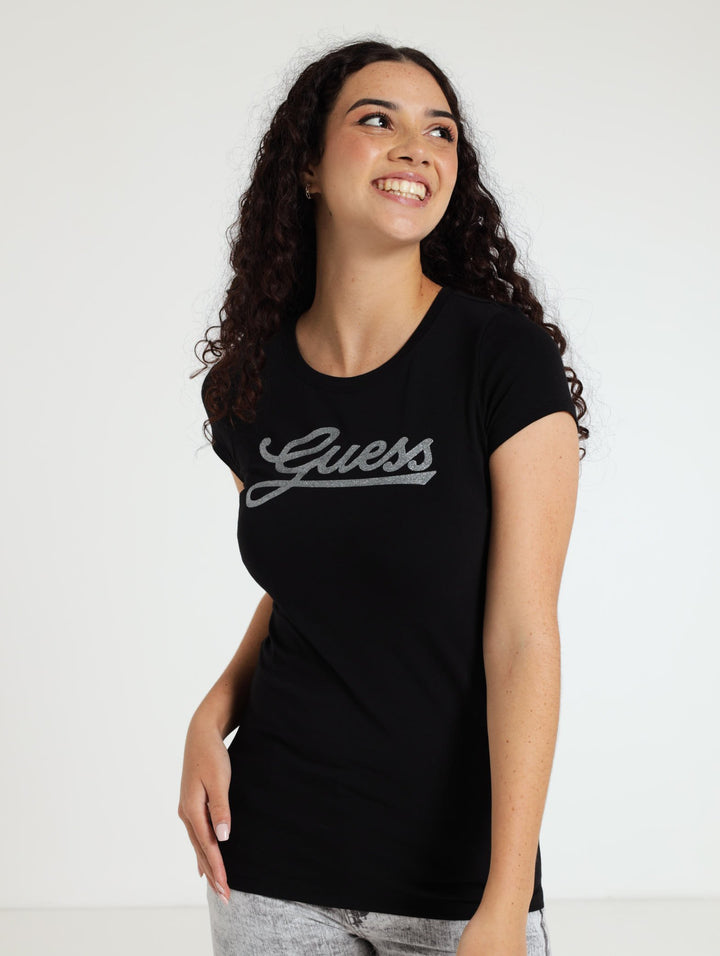 Script Tee - Black