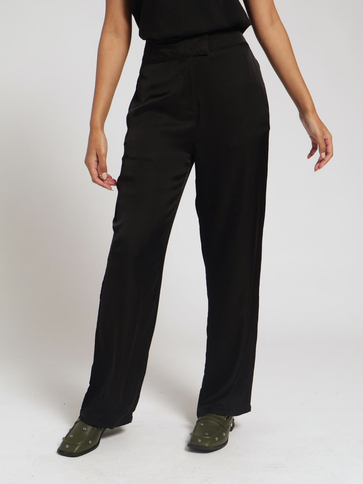 Wide Leg Pants - Black