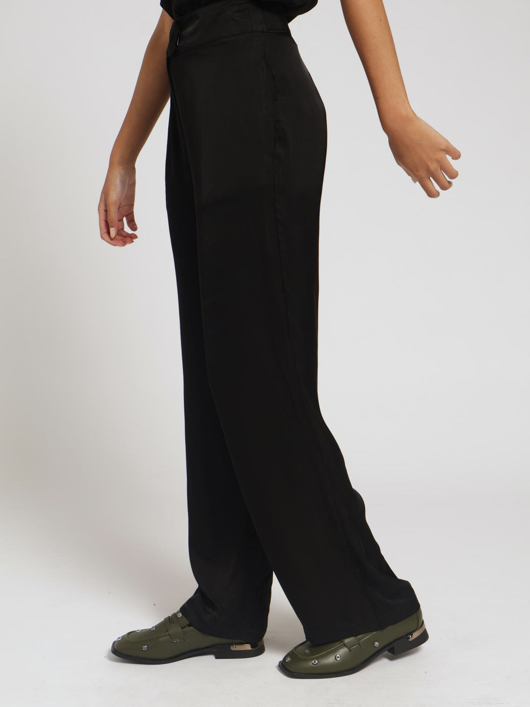 Wide Leg Pants - Black