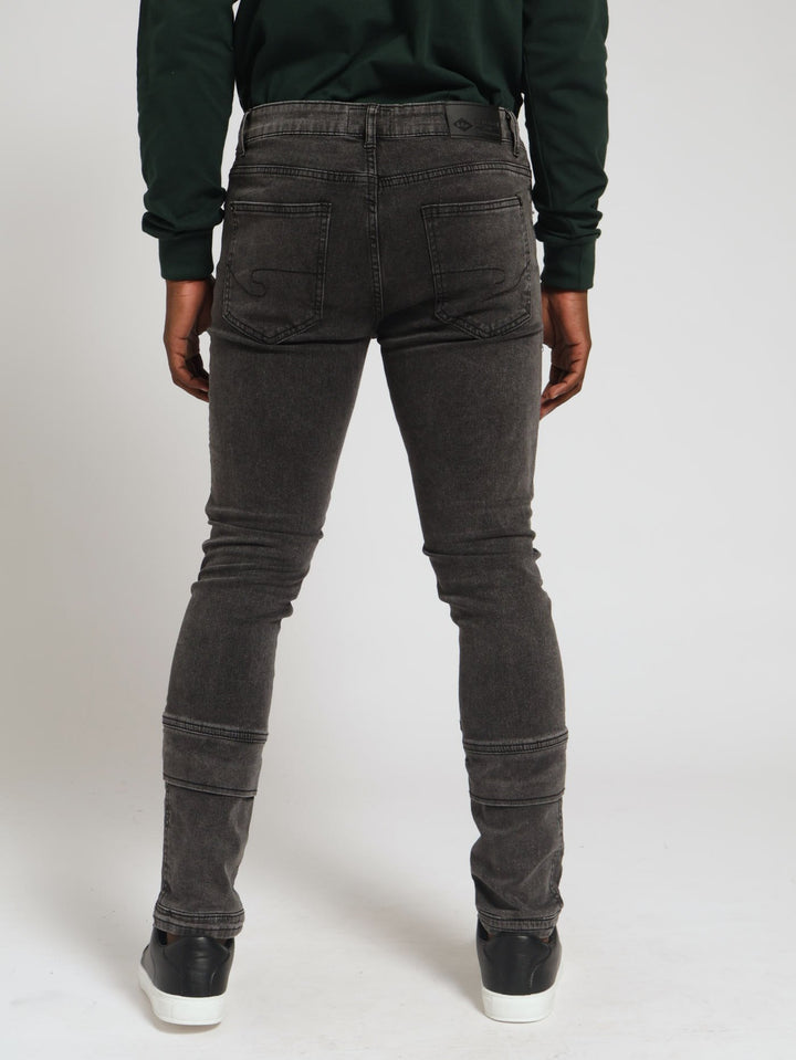 Skyler Cargo Denim Jean - Charcoal