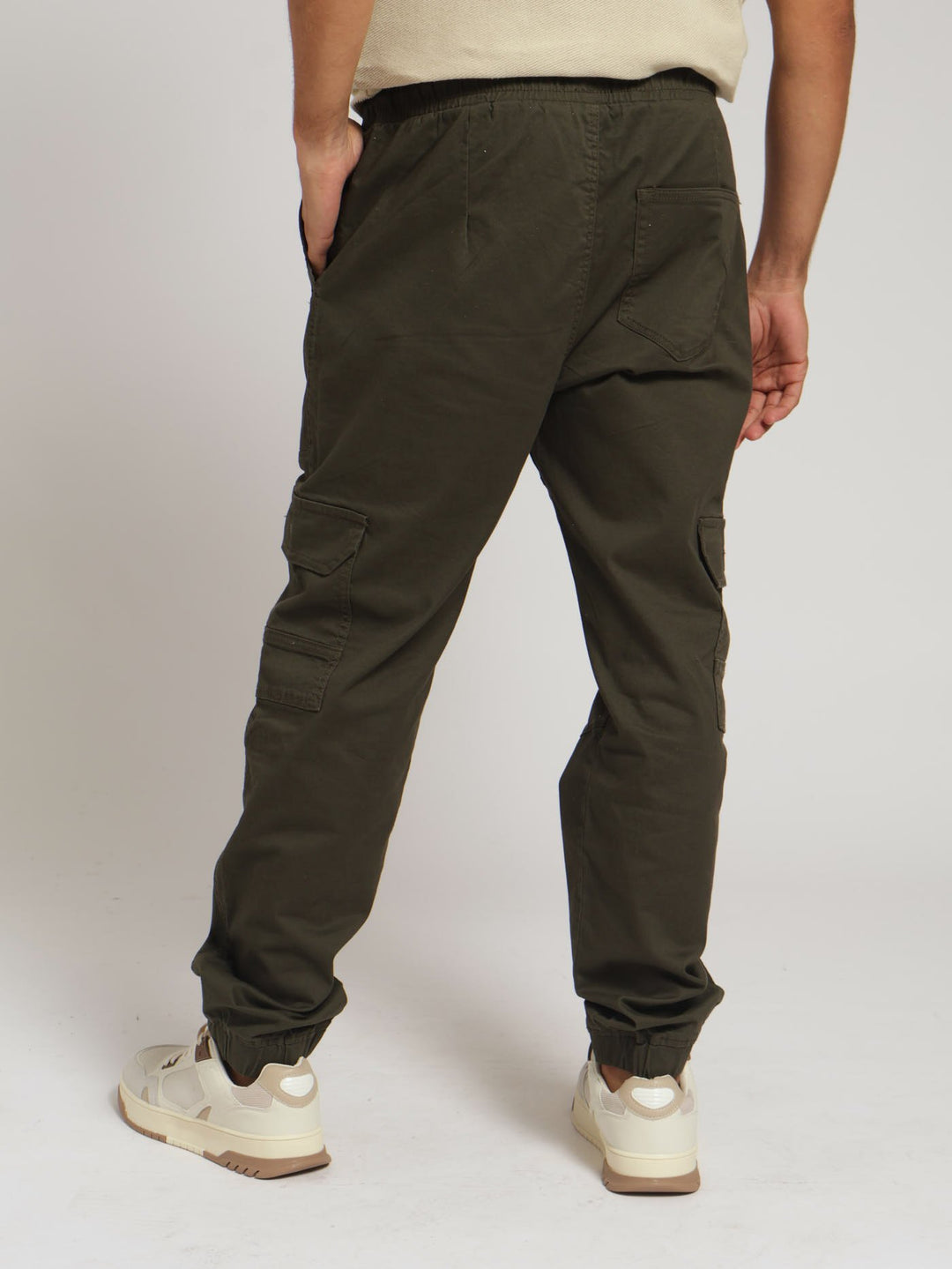 Stretch Twill Cargo Jogger - Olive