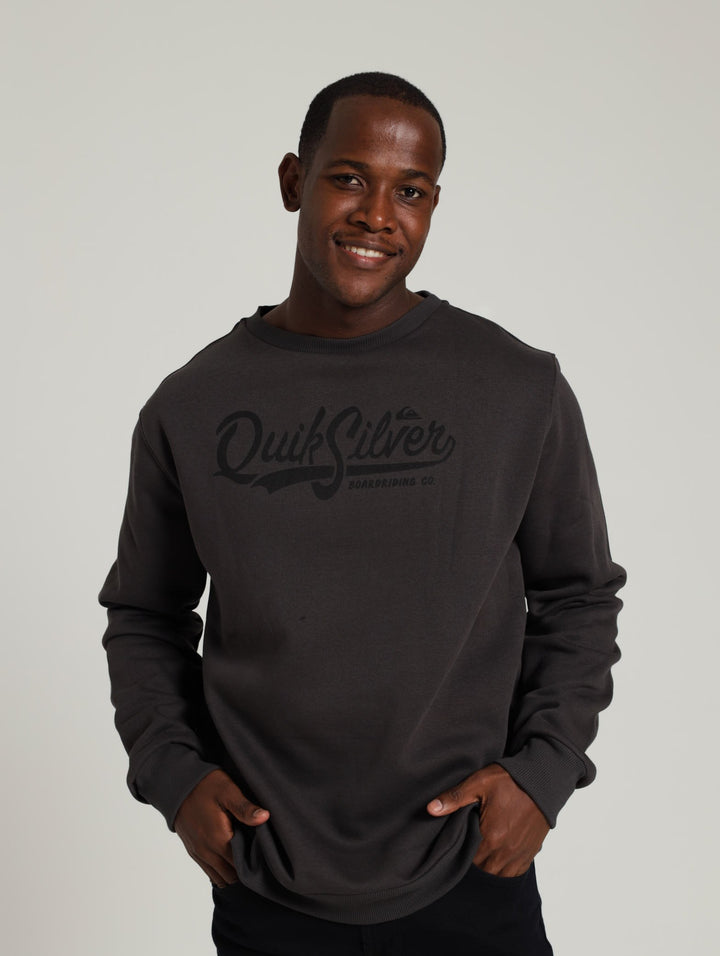 Pool Crew Sweat Top - Charcoal