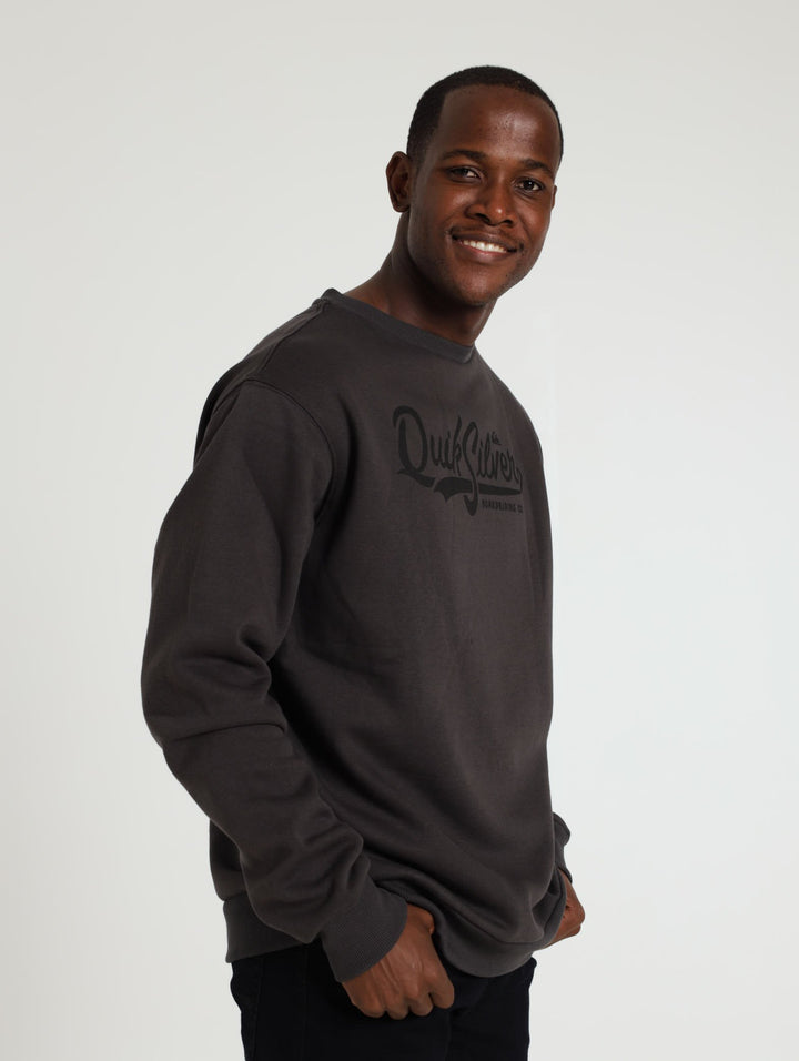 Pool Crew Sweat Top - Charcoal