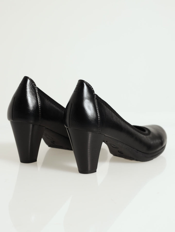 Ladies Plain Morden Court Shoe - Black