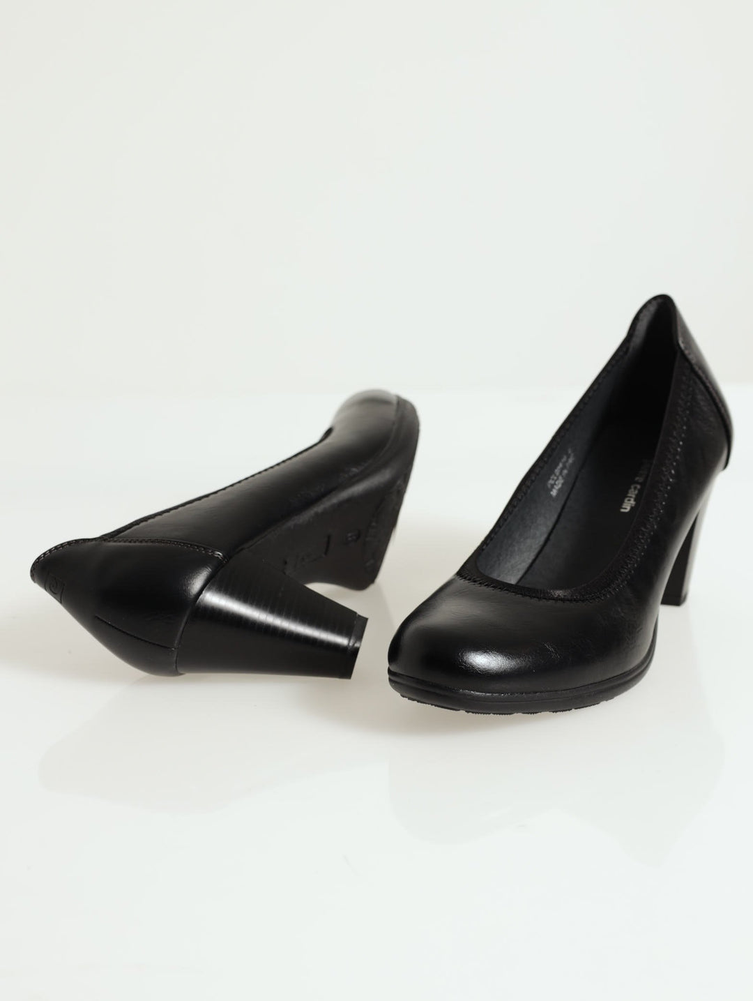 Ladies Plain Morden Court Shoe - Black