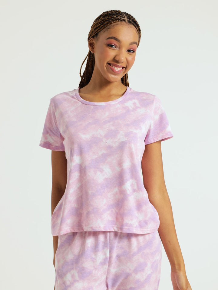 Tie Dye Tee - Purple