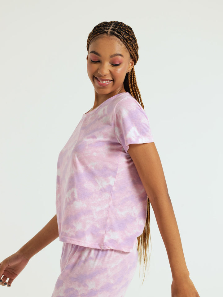 Tie Dye Tee - Purple