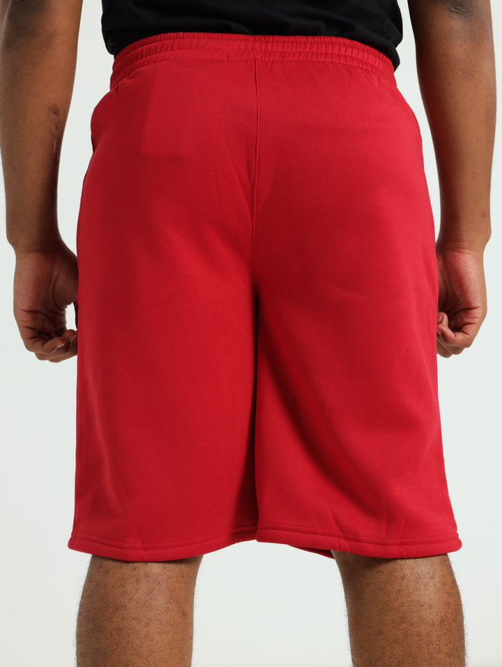 Fleece Shorts - Red