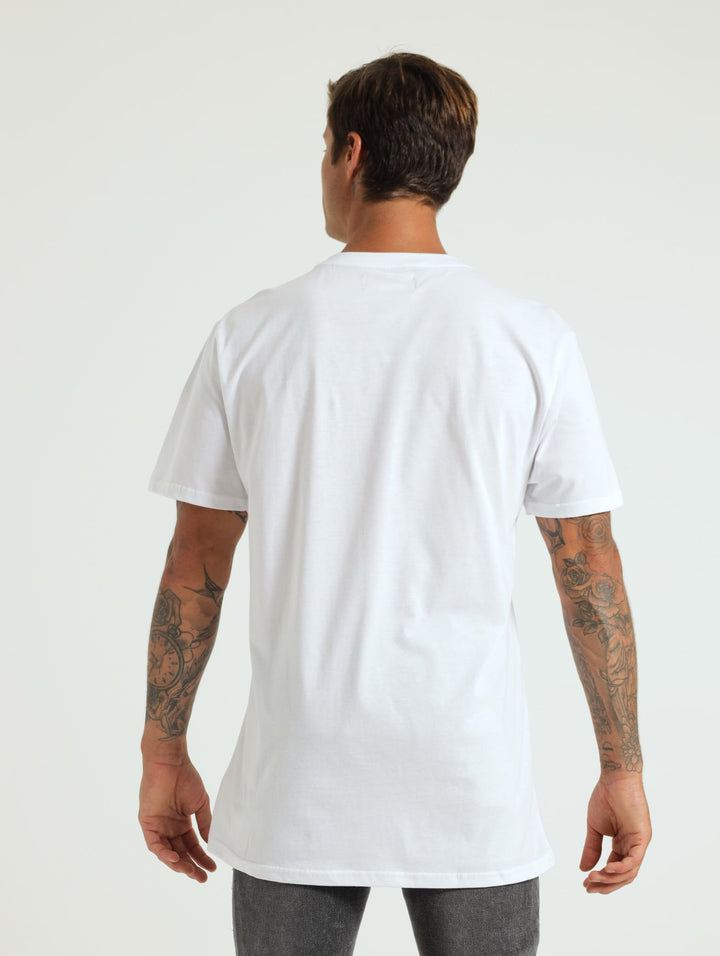 Skull Print Tee - White