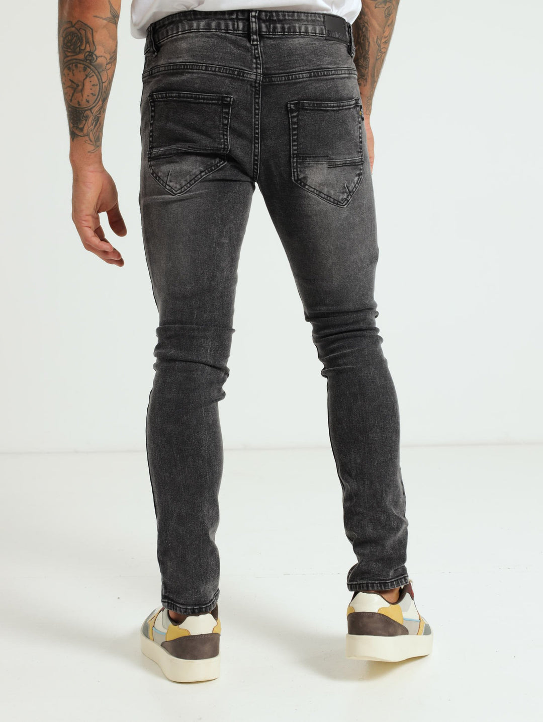 Rip N Repair Super Skinny Denim Jean - Black