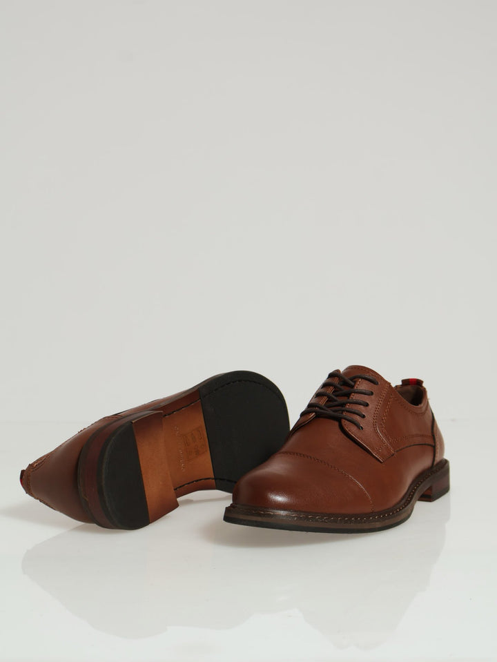 Langsen Lace Up Derby - Cognac