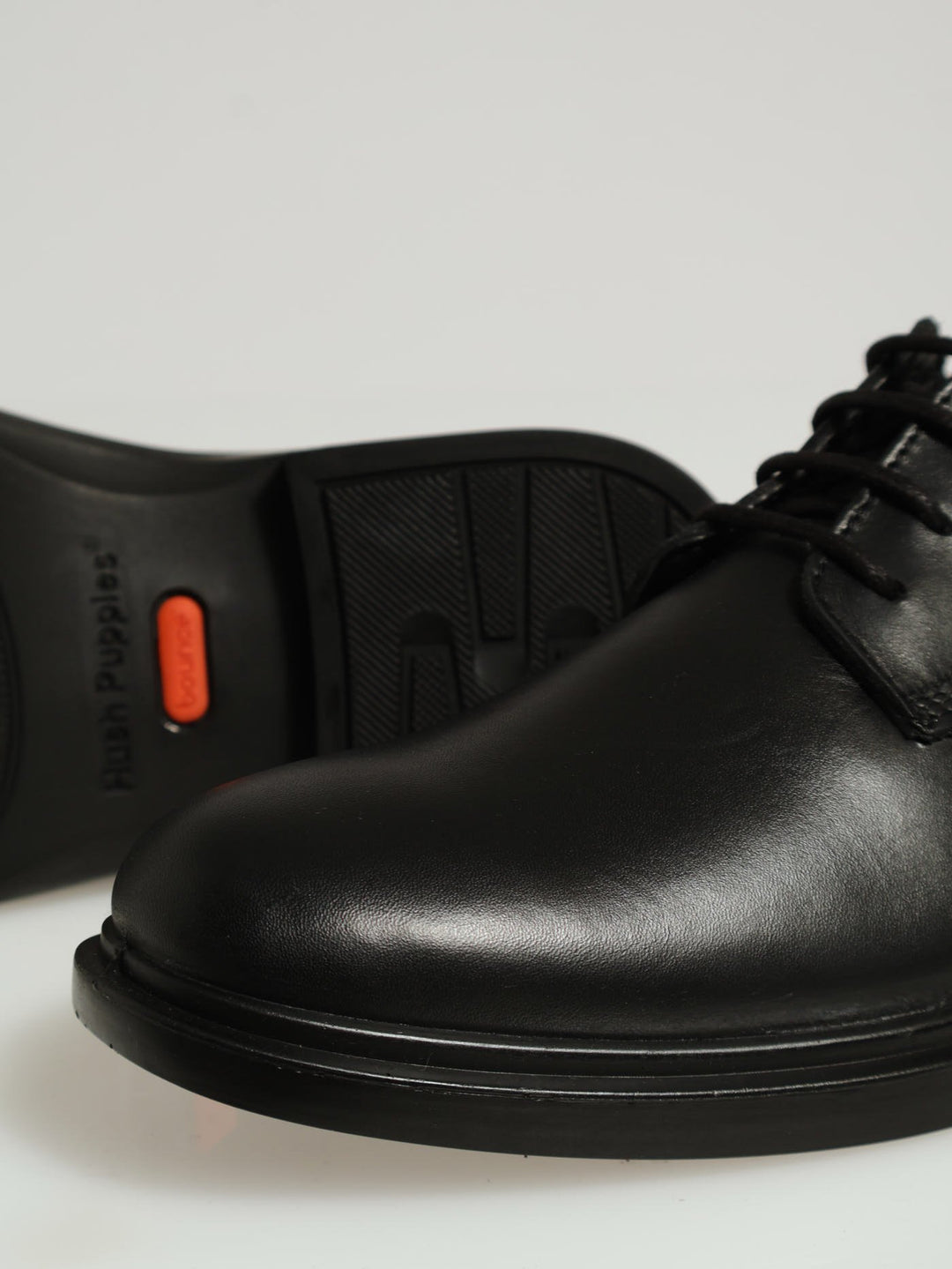 Leather Lace Up Basic Shoe - Black