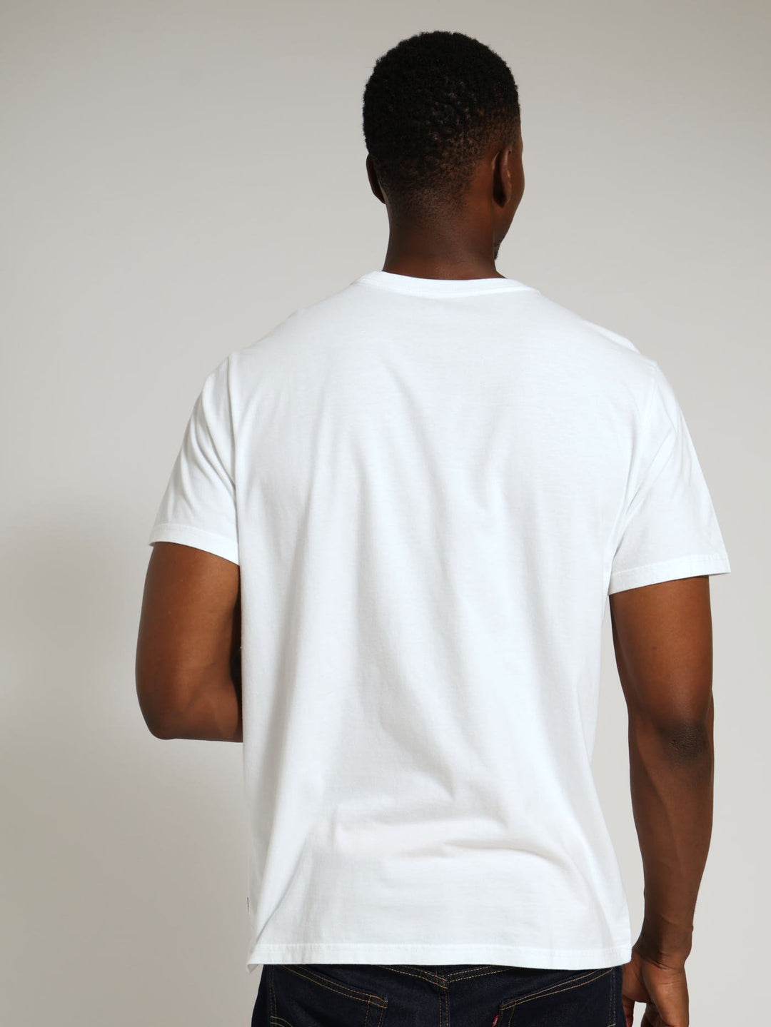 Relaxed Baby Tab Tee - White