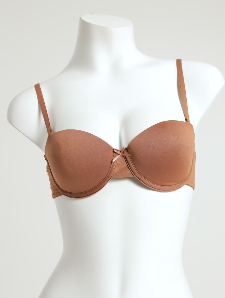 2 Pack Multiway Bra - Mocha/Black