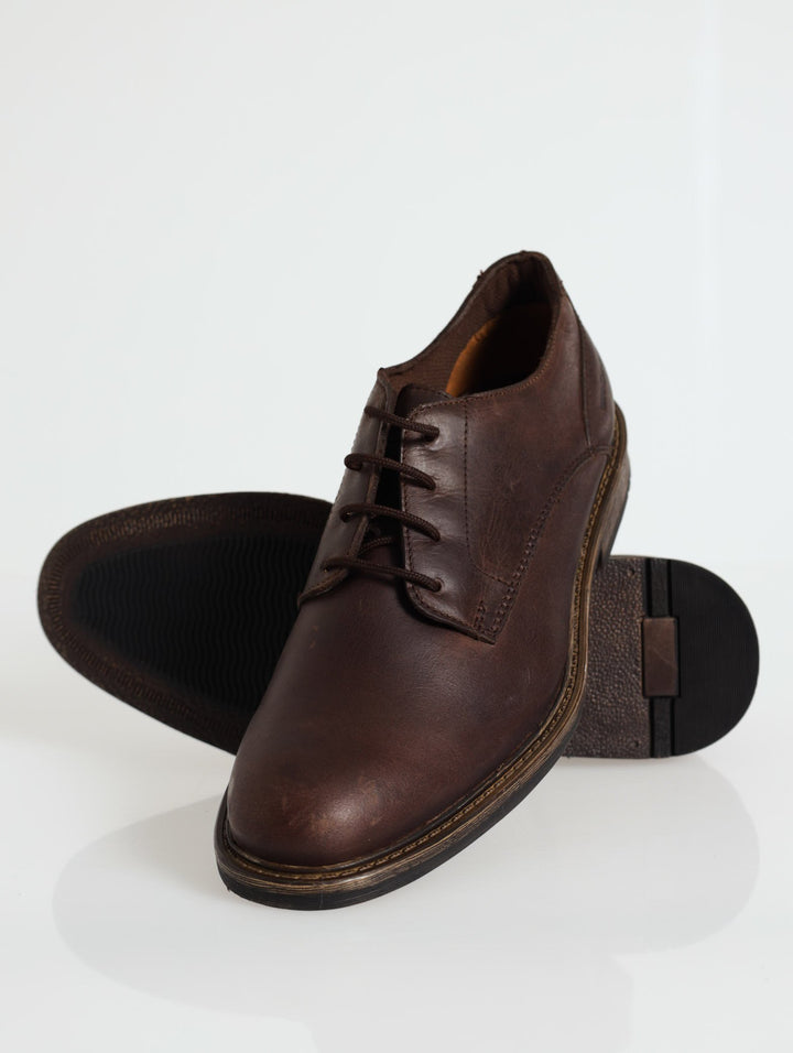 Jump Lace Up Derby Shoe - Chocolate