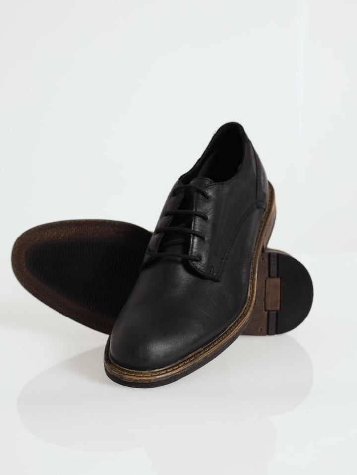 Jump Lace Up Derby Shoe - Black