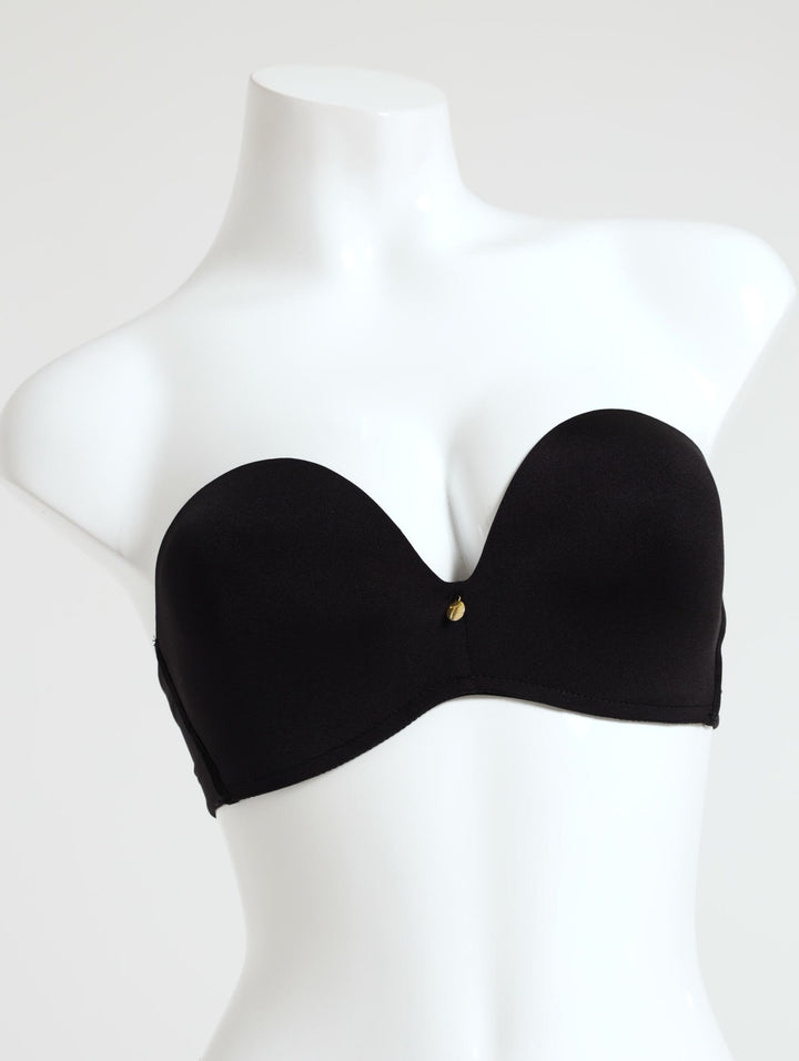 Magic Strapless Push-Up Bra - Black