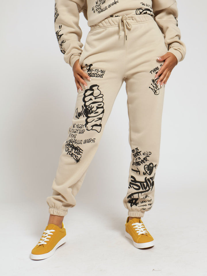 Graphic Jogger - Stone