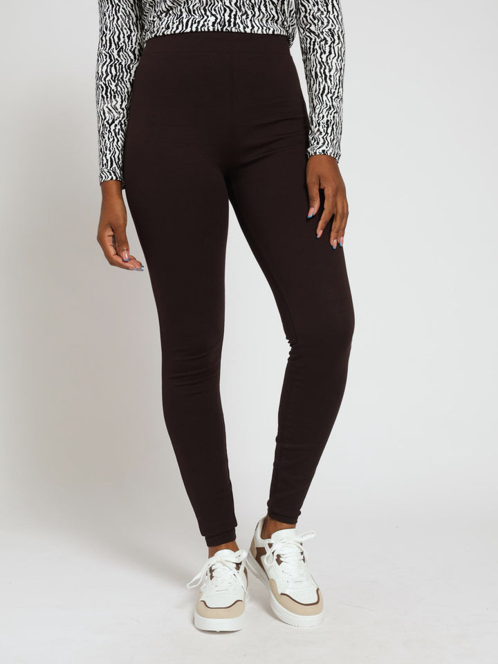 Ponte Leggings - Chocolate