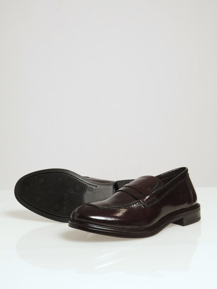 Kota Split Toe Mocc Slip On - Burgundy