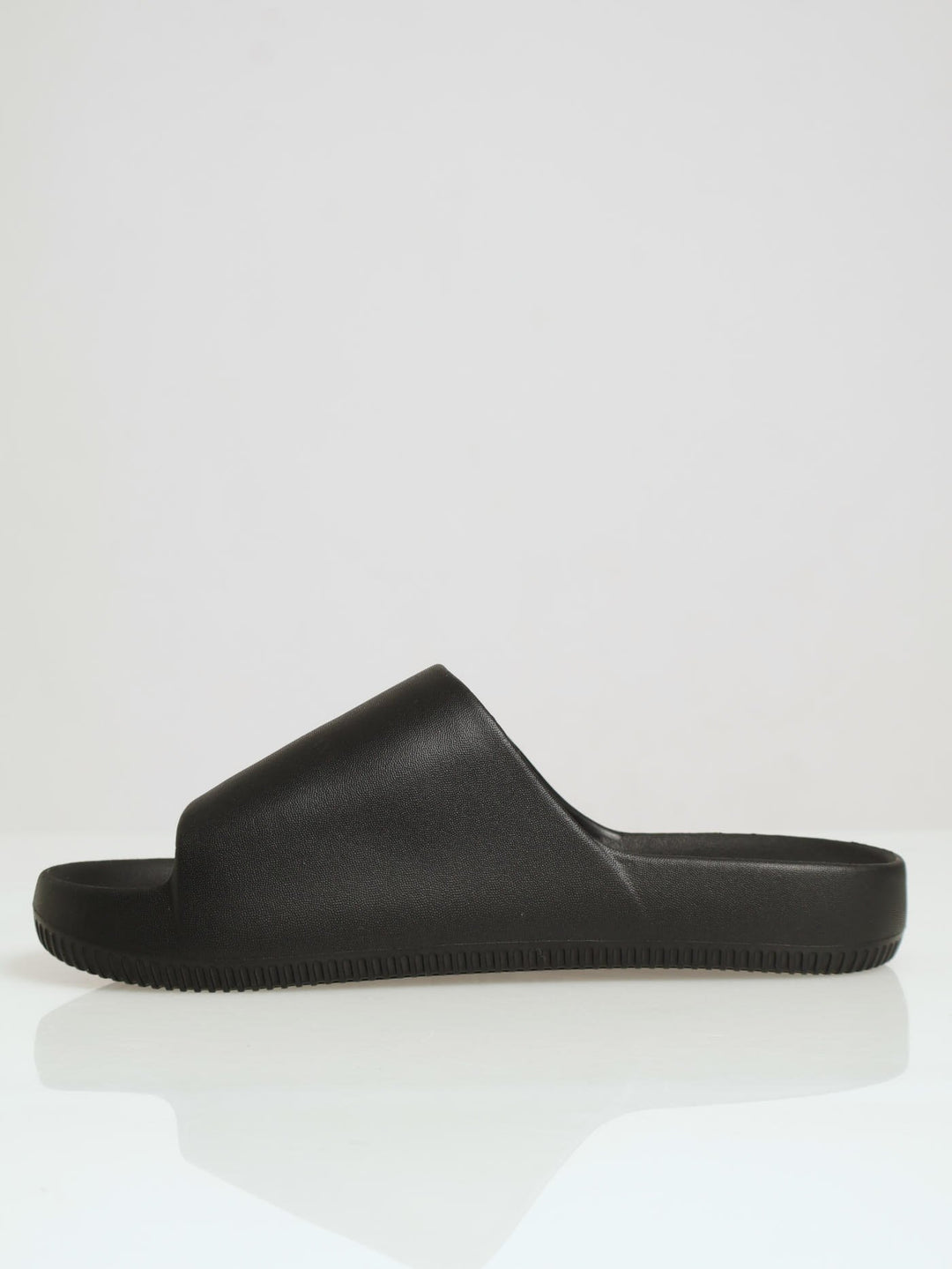 Plain Upper Moulded Slide - Black