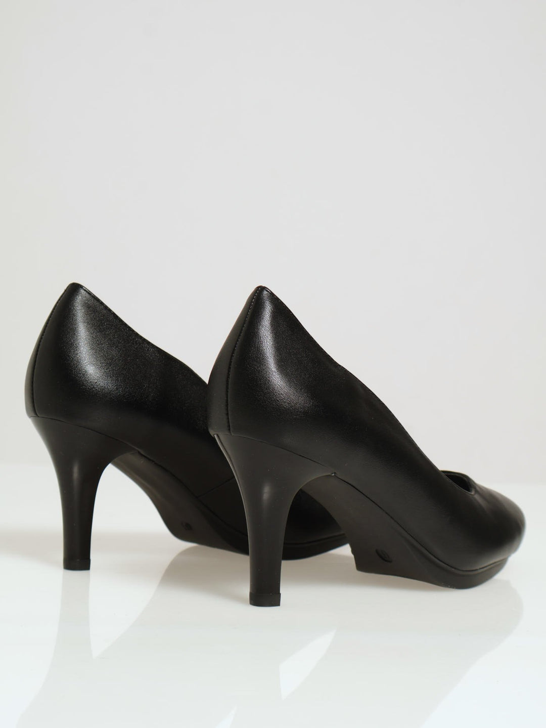 Soft Phillipa Pointed Toe Court Heel - Black