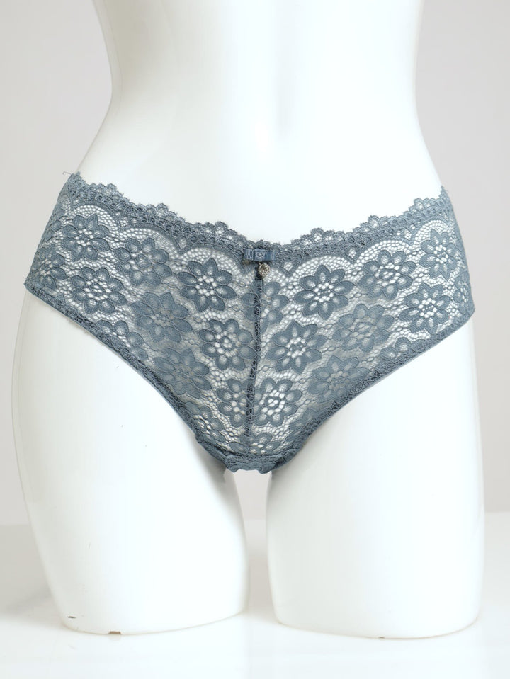 Full Lace Midi Panty - Blue