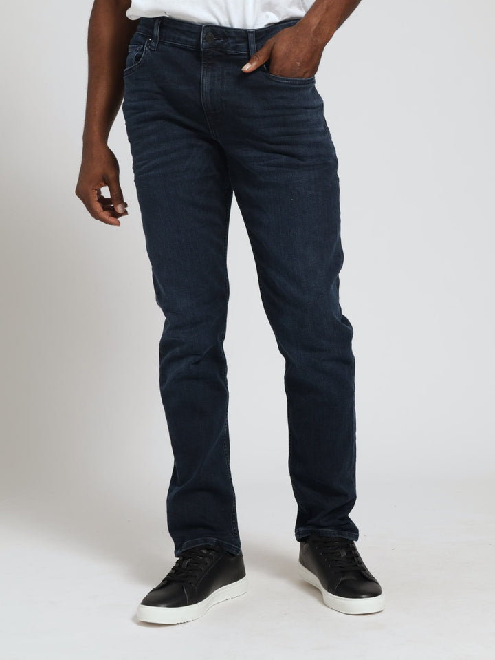 Slim Leg Denim Jean - Blue/Black