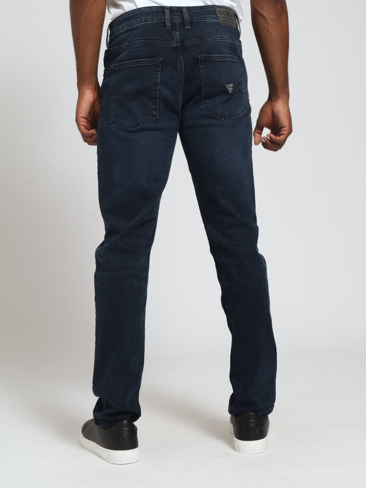 Slim Leg Denim Jean - Blue/Black