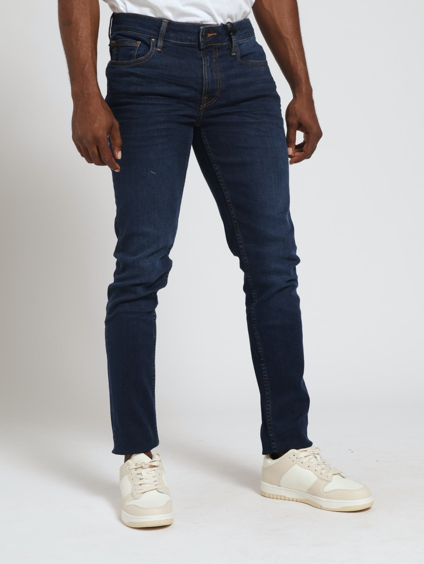 Skinny Leg Denim Jean Dark Wash Ink Edgars