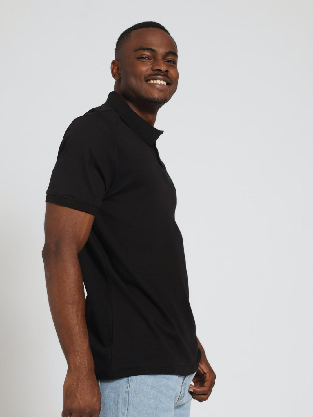 Texture Shoulder Golfer - Black