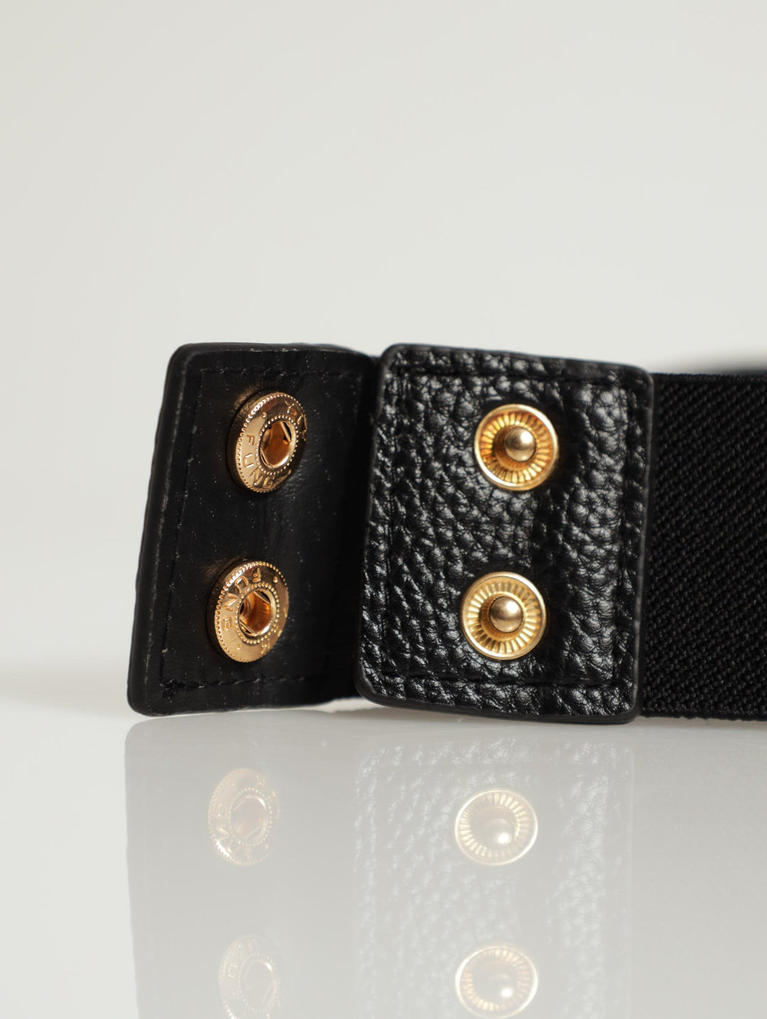 Gold Chain Waist Belt - Black