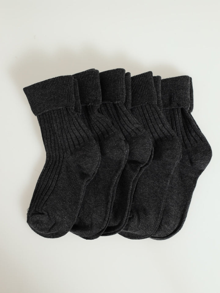 5 Pack Unisex Anklet Socks - Grey