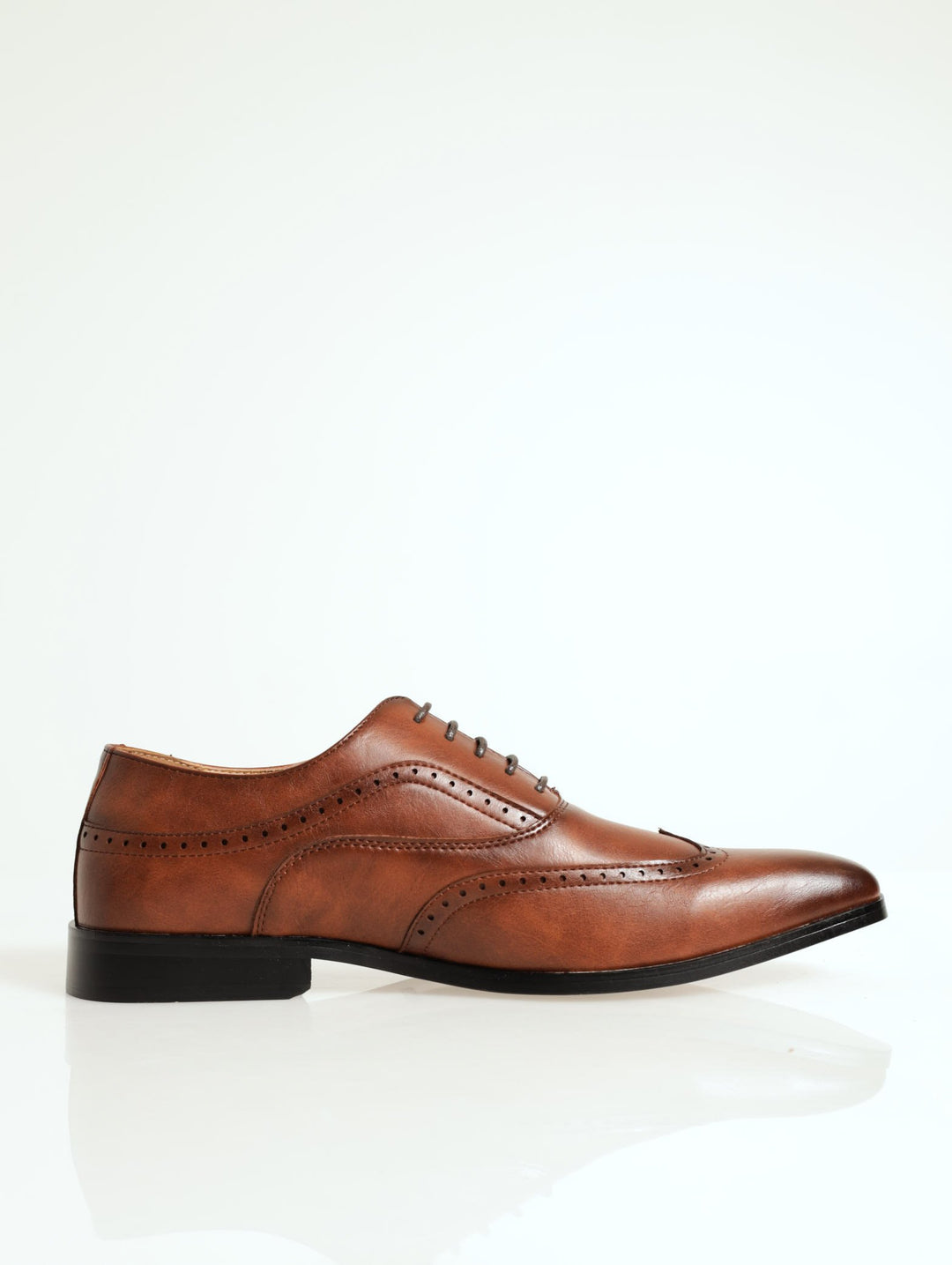 Maggio Wing Brogue Lace Up Derby - Tan