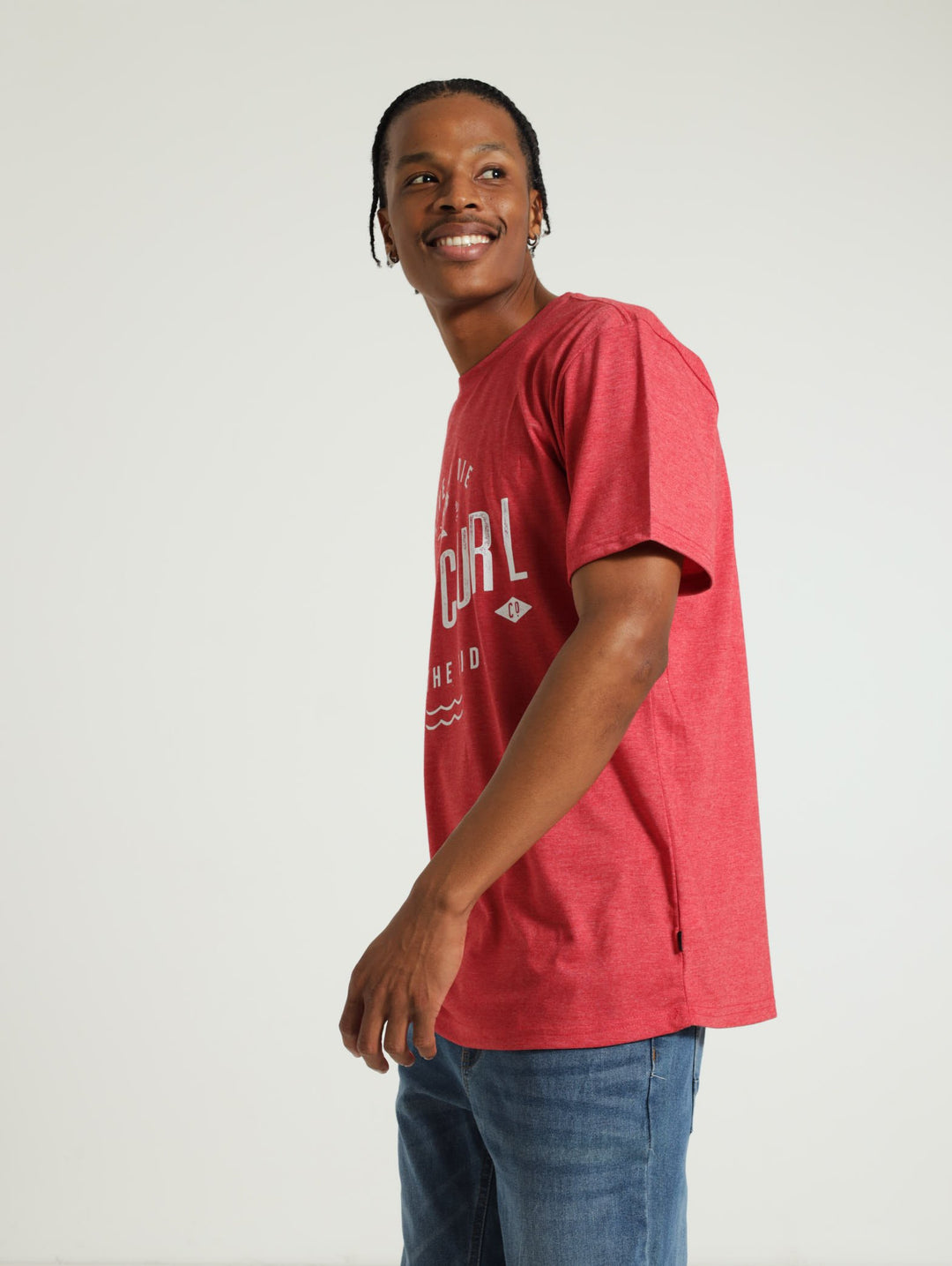 Covers Tee - Red Melange