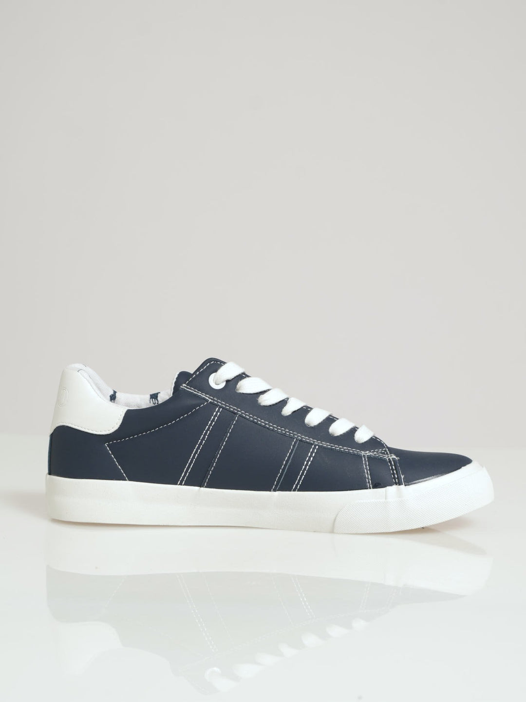 Stitch Basic Lace Up Sneaker - Navy/White