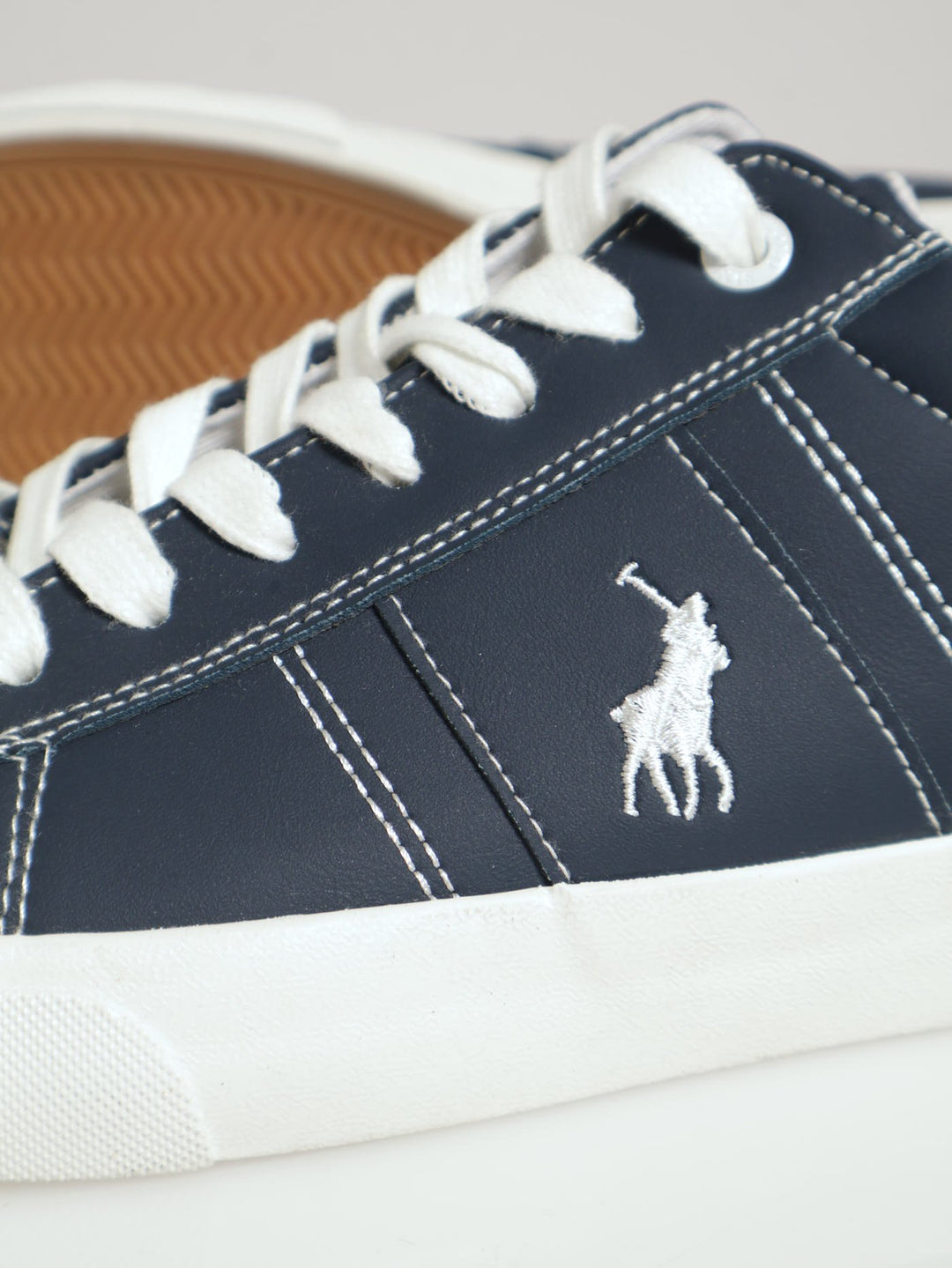 Stitch Basic Lace Up Sneaker - Navy/White